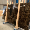 Dark Emperador marble slabs
