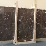 Dark Emperador marble slabs