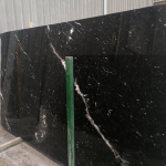 Negro Marquina marble slabs