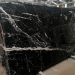 Negro Marquina marble slabs