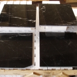 Negro Marquina marble slabs