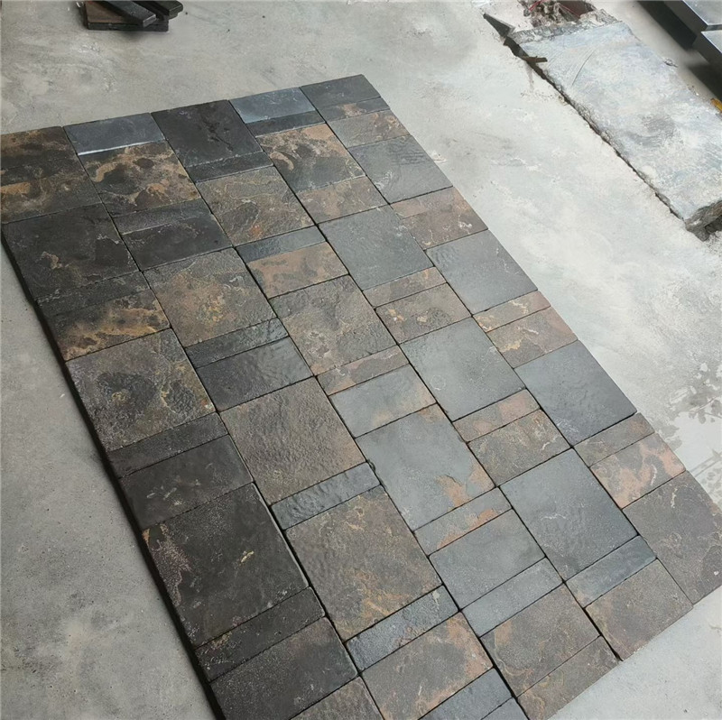 Black Gold Limestone Paving for Courtyard Flooring