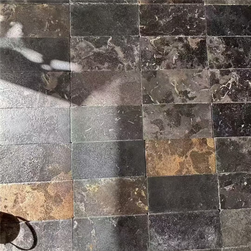 Black Gold Limestone Paving for Courtyard Flooring
