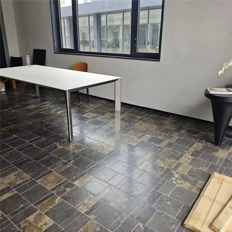 Black Gold Limestone Paving for Courtyard Flooring