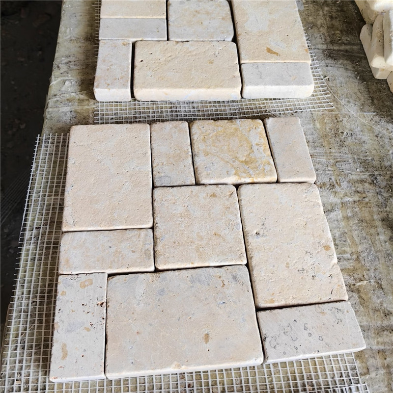 White Limestone Flagstone for Courtyard Paving
