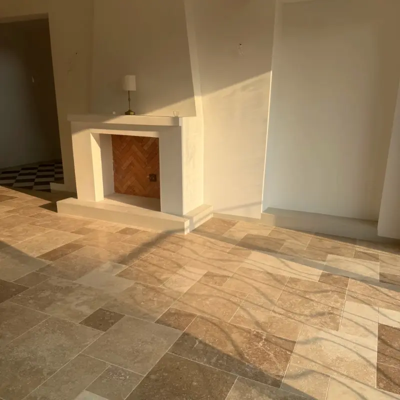 Yellow Limestone French Pattern Paving for Residential & Commercial Projects