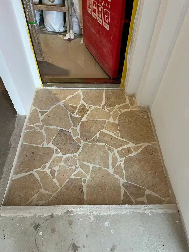 Yellow Limestone Crazy Paving for Garden & Courtyard