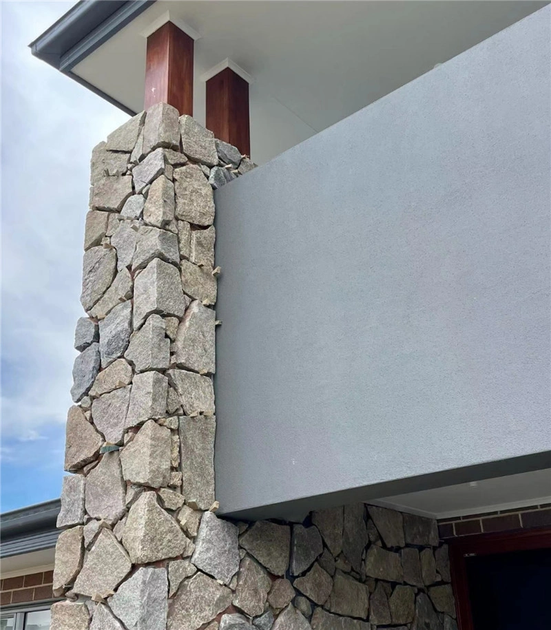 Yellow Slate Irregular Stone Cladding for Courtyard Walls