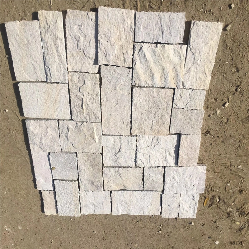 White Stacked Stone Veneer for Residential & Commercial Facade