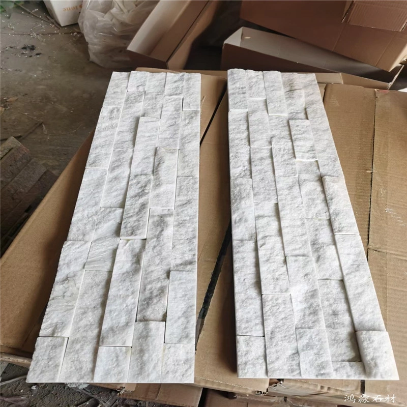 White Stacked Stone Veneer for Residential & Commercial Facade