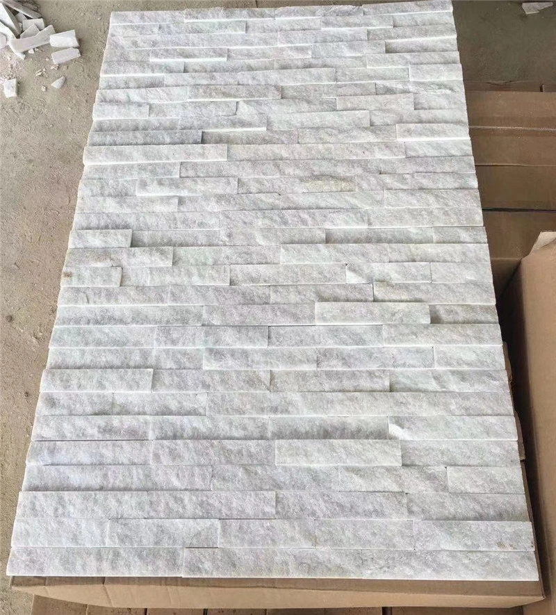 White Stacked Stone Veneer for Residential & Commercial Facade